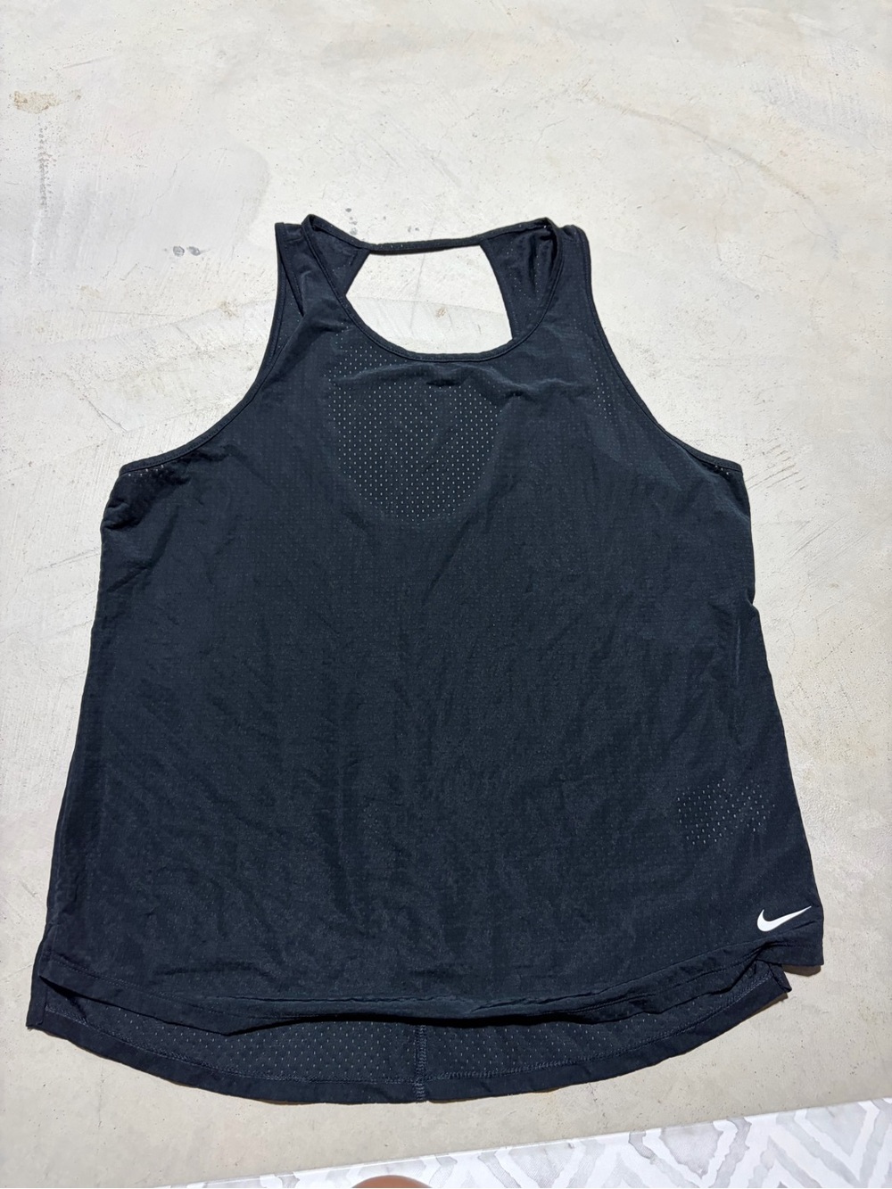 Nike Black Racerback Athletic Tank Top large